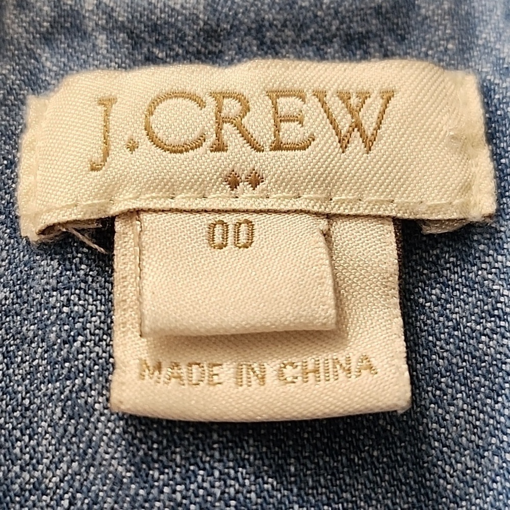 J. CREW DENIM DRESS SIZE 00 - Picture 4 of 8